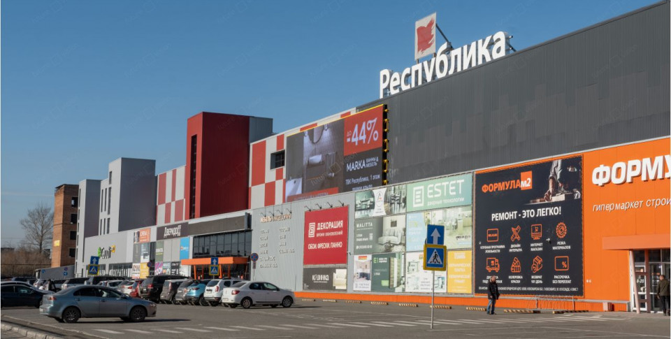 LED экран для фасада ТЦ Республика